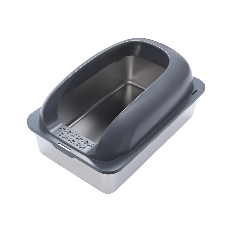 Halbgeschlossene, große, verdickte Katzentoilette