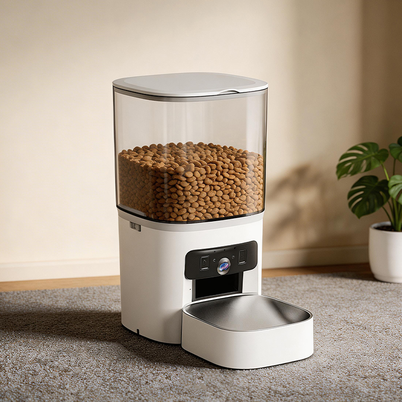 MAS-3007 Intelligenter Futterautomat mit zwei Linsen und transparentem 6-Liter-Trichter MAS-3007 Intelligenter Futterautomat mit zwei Linsen und transparentem 6-Liter-Trichter