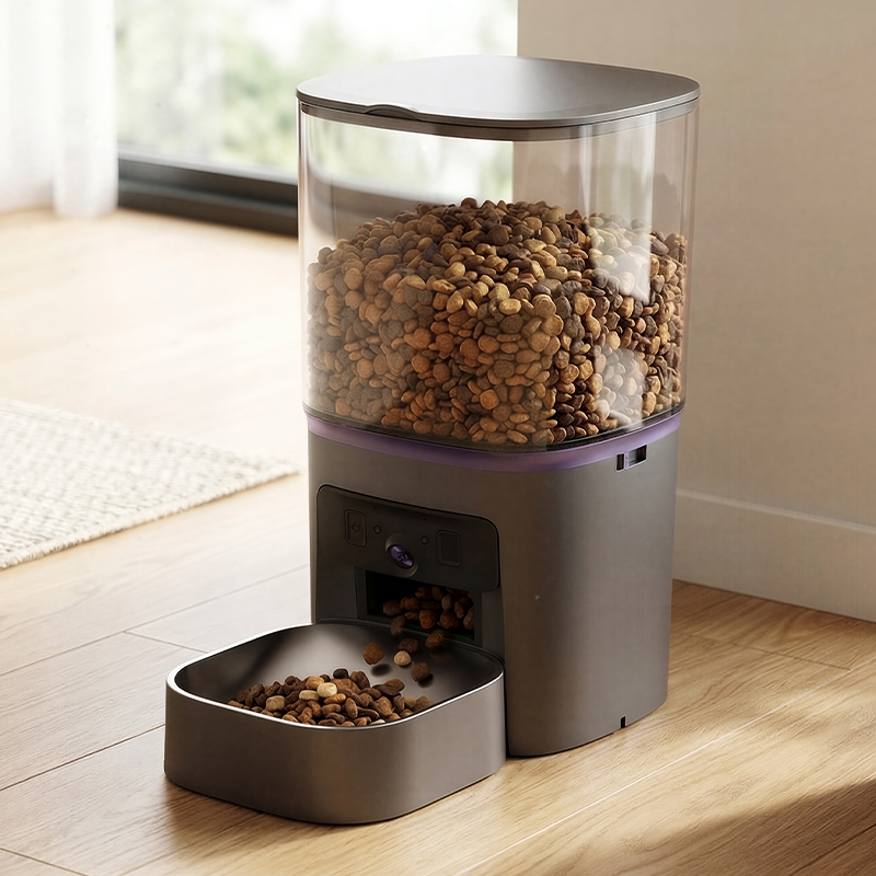 MAS-3007 Intelligenter Futterautomat mit zwei Linsen und transparentem 6-Liter-Trichter MAS-3007 Intelligenter Futterautomat mit zwei Linsen und transparentem 6-Liter-Trichter